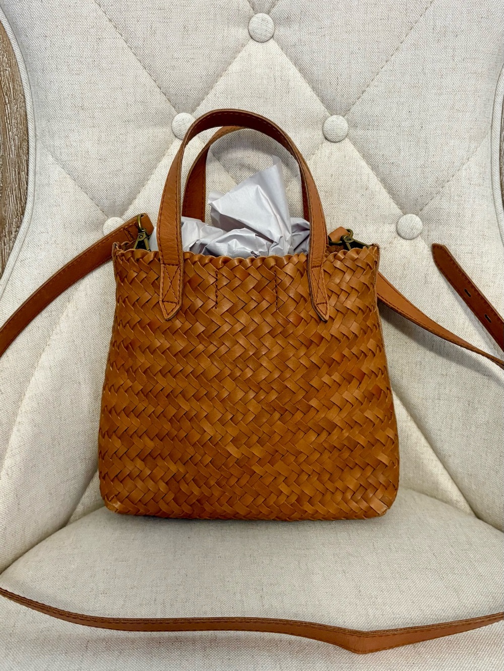 Madewell Leather Small Transport Tote